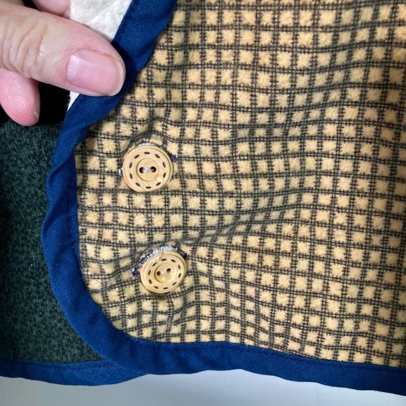 Womens Handmade Patchwork‎ Quilted Flannel Jacket M Snowman Stars - Picture 6 of 8